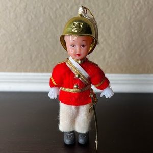 Vintage Soldier Guard Decoration, Doll, Christmas Decor, Nutcracker, British